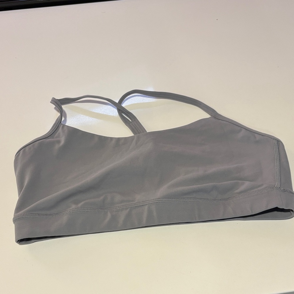 Lululemon Athletica Light Gray Sports Bra- size XL